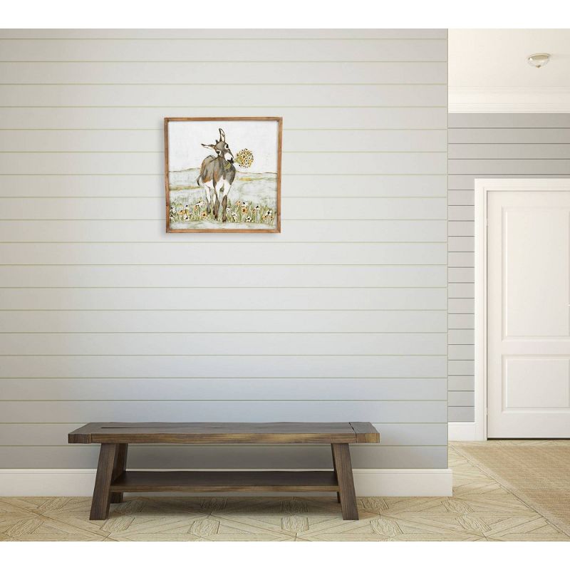 Donkey Framed Wall Canvas Art - 3R Studios