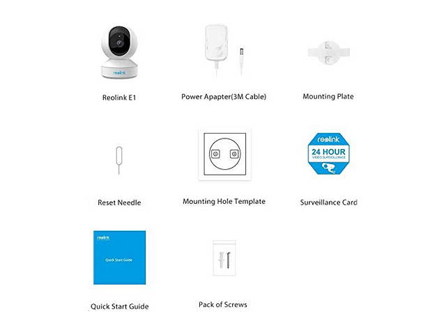 Indoor Security Camera, Reolink 5MP Super HD Plug-in WiFi Camera with Pan Tilt Zoom/ Motion Alerts, Ideal for Baby Monitor/ Pet Camera/Home Security, Dual Band WiFi, Multiple Storage Options, E1 Zoom