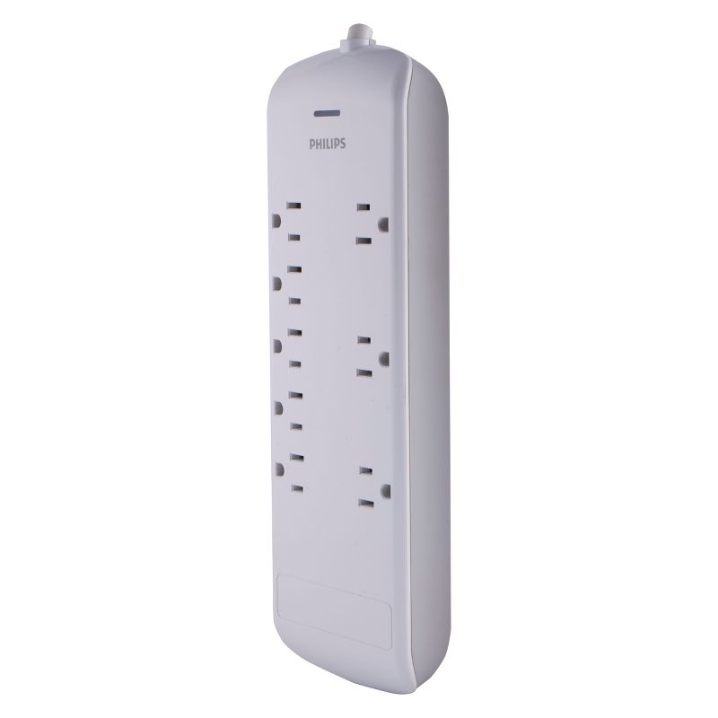 Monoprice 2 Outlet Surge Protector Wall Tap with 2 USB Charging Ports 3.4A, 450 Joules, White