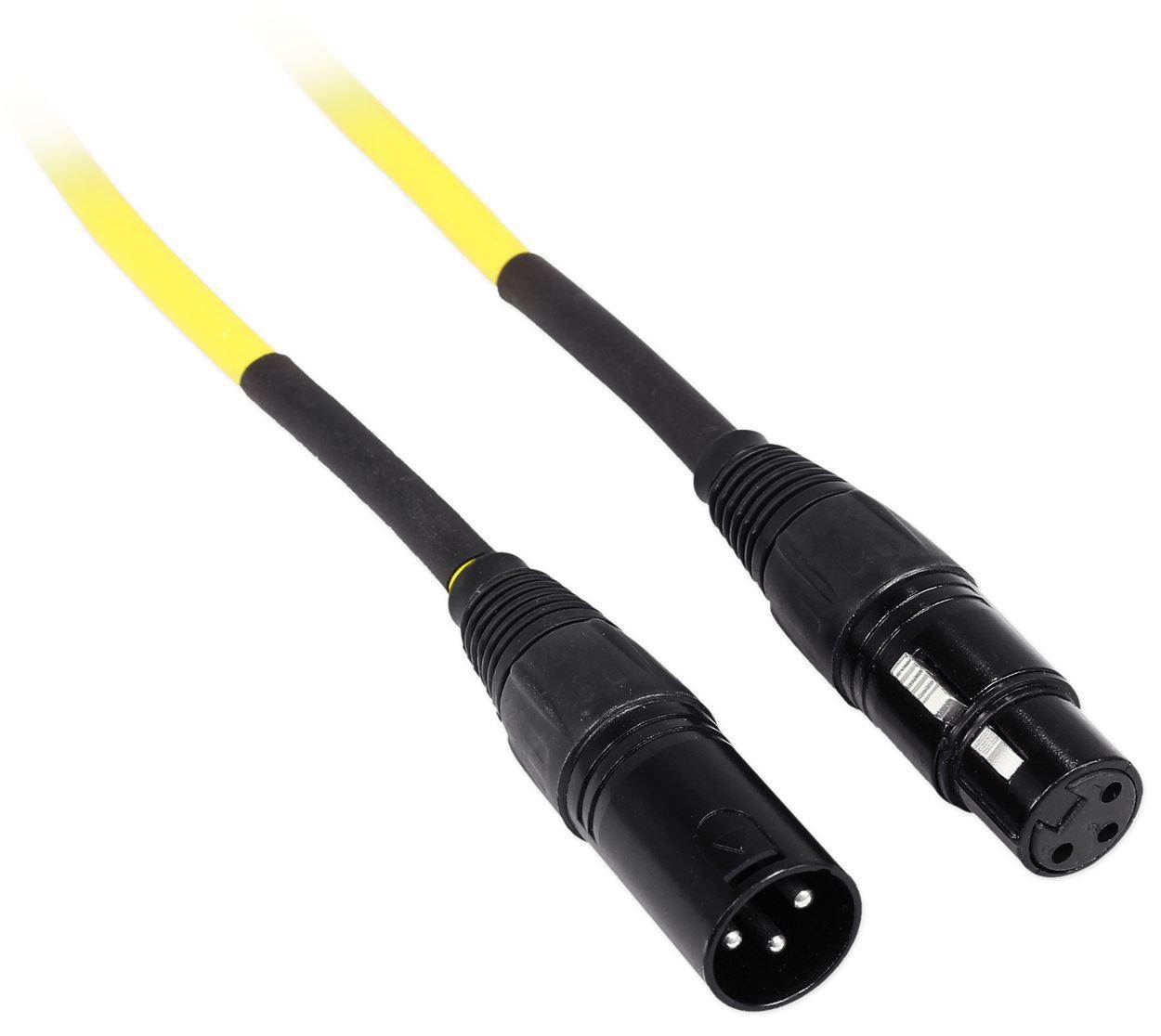 4 Rockville RCXFM50P-Y Yellow 50' Female to Male REAN XLR Mic Cable 100% Copper