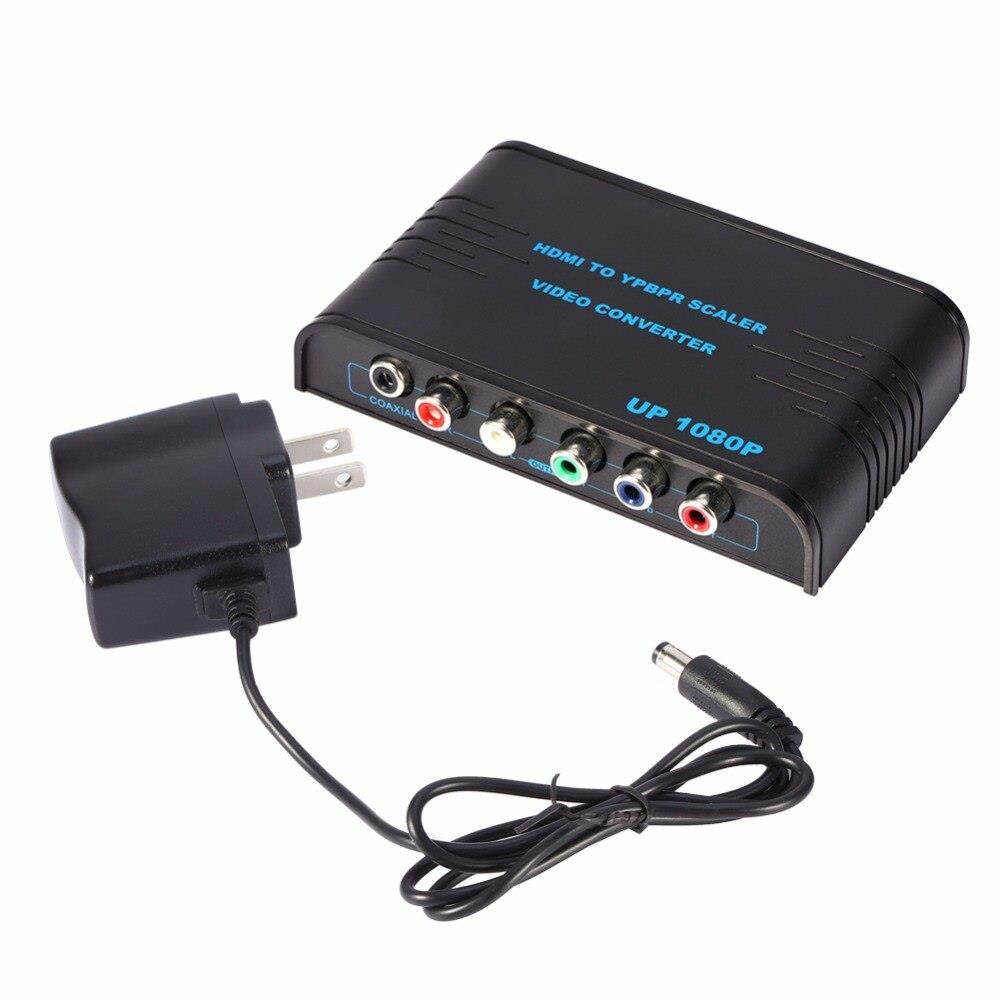 Newest 1080P HD Clear Male to Female HDMI To RCA Component YPbPr video and R/L audio Adapter Converter