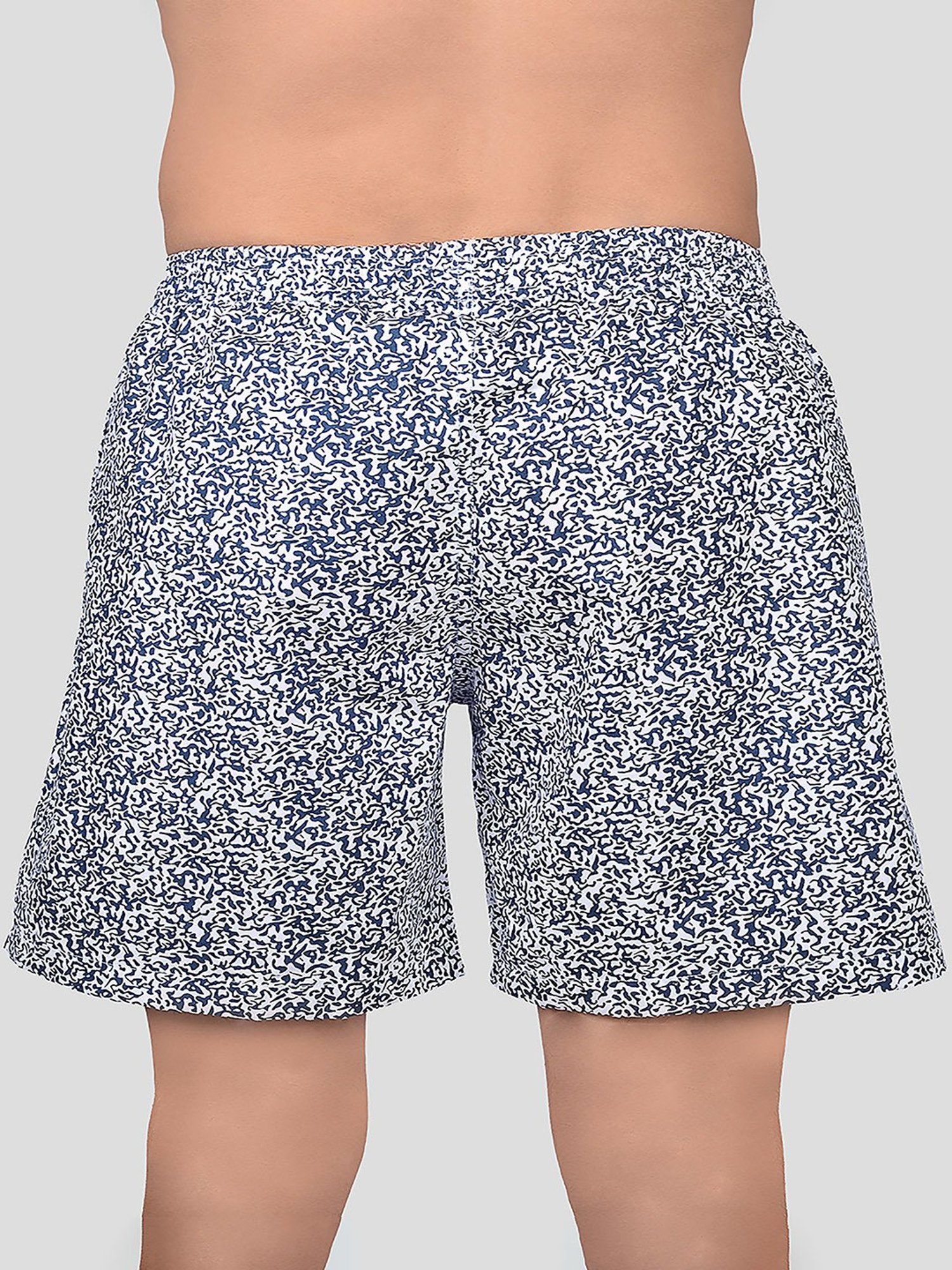 Frenchie White Relaxed Fit Printed Boxers