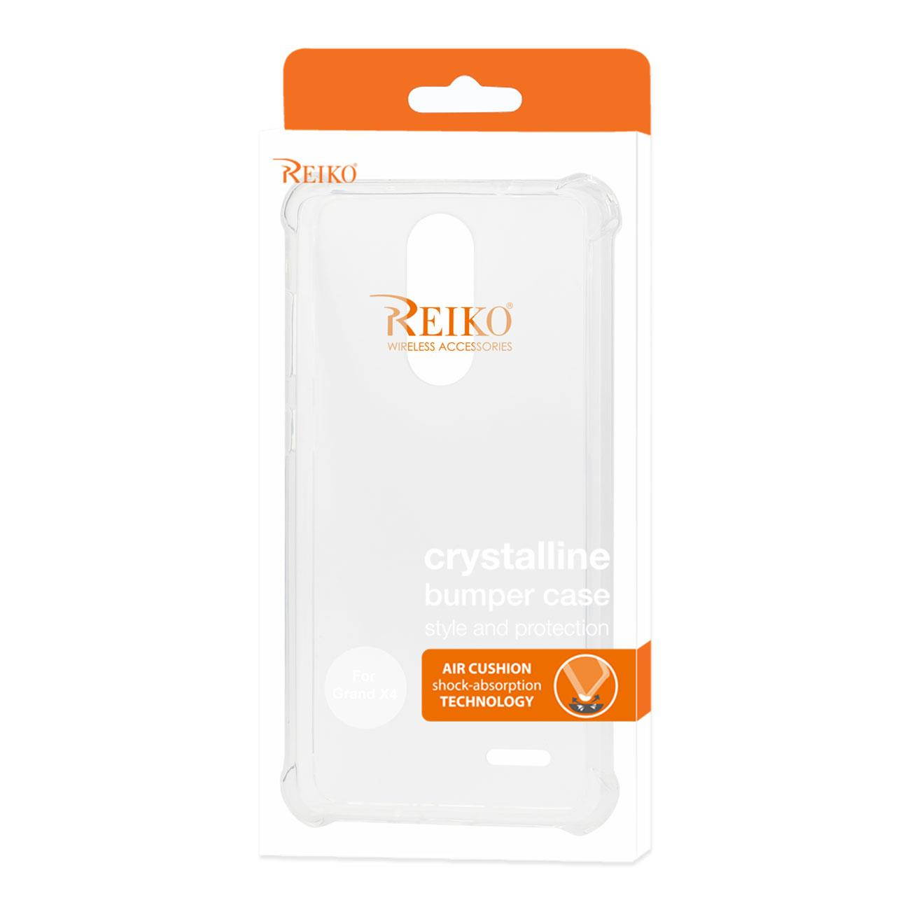Reiko Zte Grand X4 Bumper Case With Air Cushion Protection In Clear
