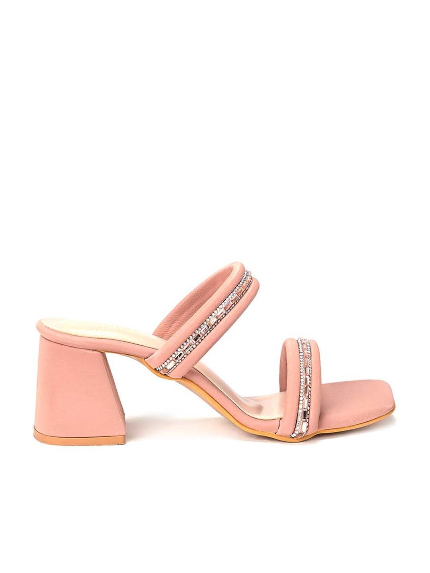 Scentra Women's Peach Casual Sandals