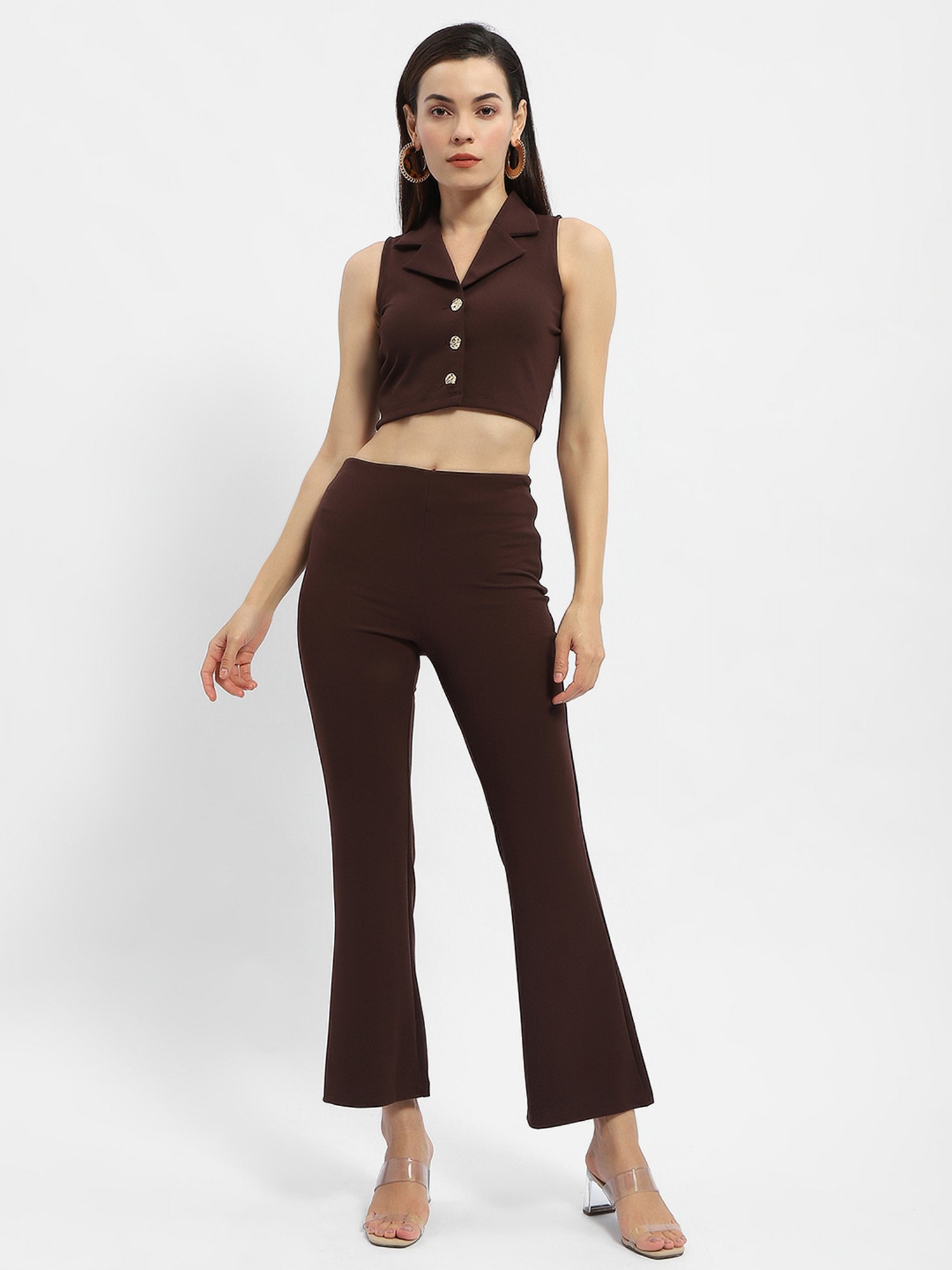 MADAME Brown Maxi Co-Ord Set