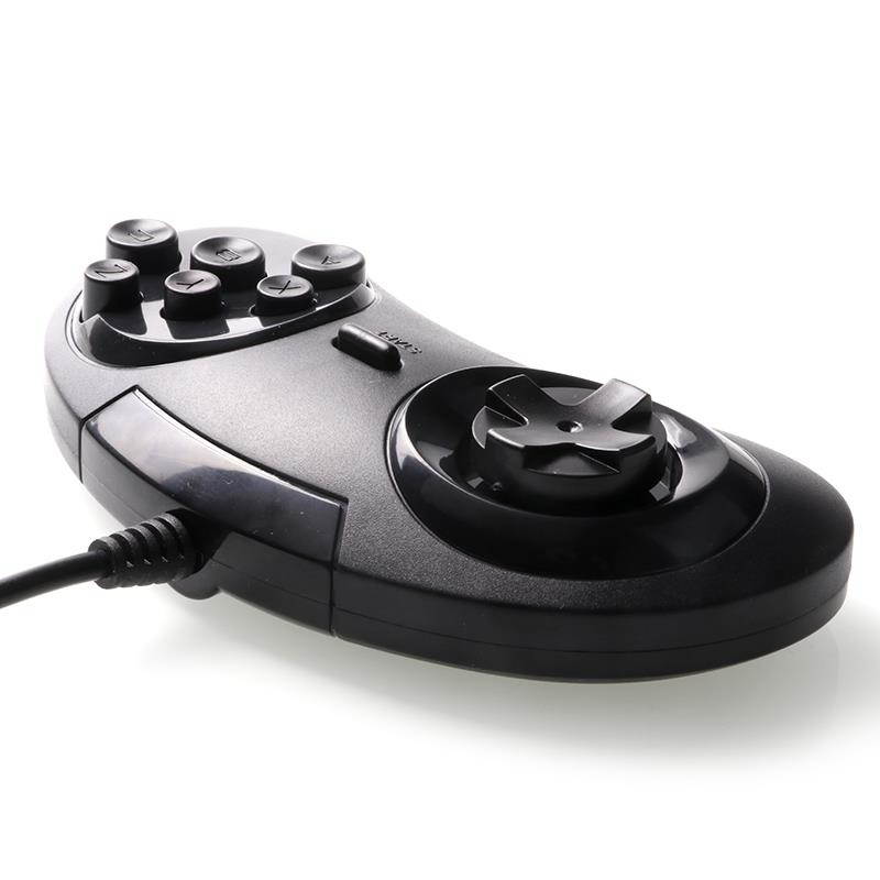 Game Controller USB Gamepad with 6 Buttons for SEGA Genesis / MD2 Y1301 Play on  PC or Mac with USB Port
