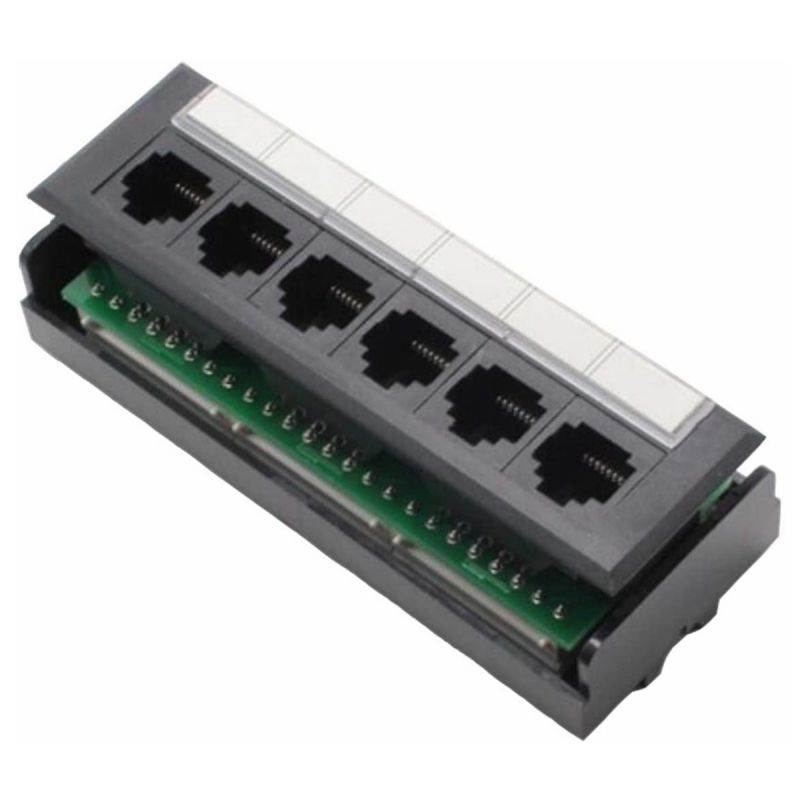 Yankok [CAT5 CAT5e 6 Port Replace Patch Panel] Unshielded with Coded T568A/B Ethernet Wiring Diagram for 12/24/48 Port Cat5/5e Patch Panels to Replace Defective Part