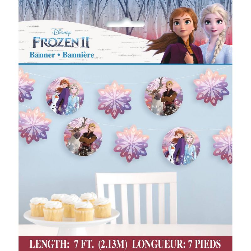Frozen 2 7' Snowflake Birthday Party Banner