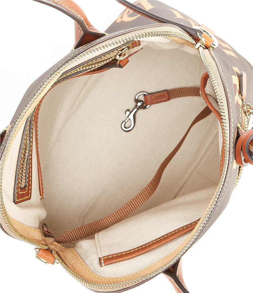 Dooney & Bourke Signature Monogrammed Collection Domed Satchel Bag