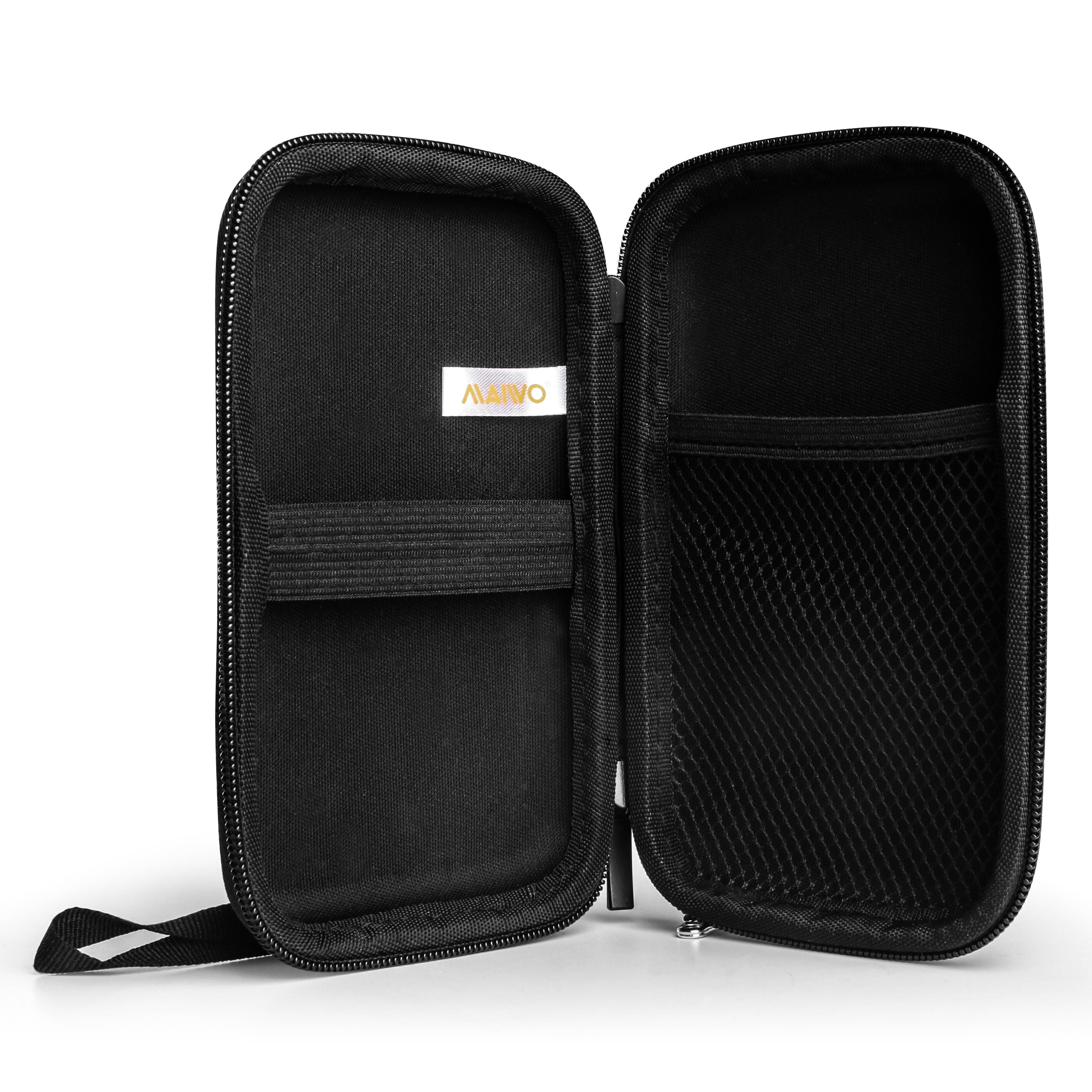 Maiwo 2.5 Inch Mobile Hard Drive Case Waterproof And Shockproof/Protective Cover/Portable Digital Bag Red Kt02  Portable Multi-Function Data Cable, Earphone, Mobile Hard Disk Storage Bag