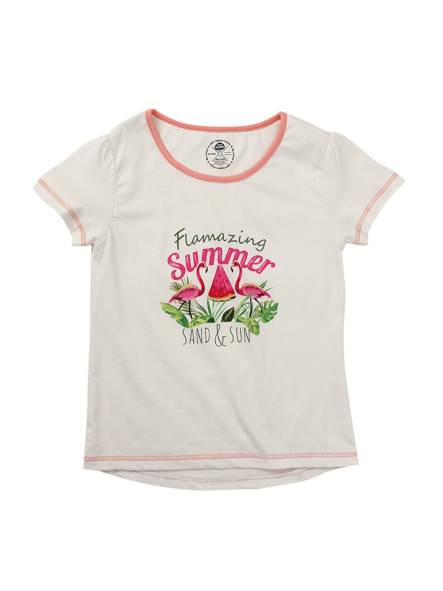 Cub McPaws Kids White Printed  Top
