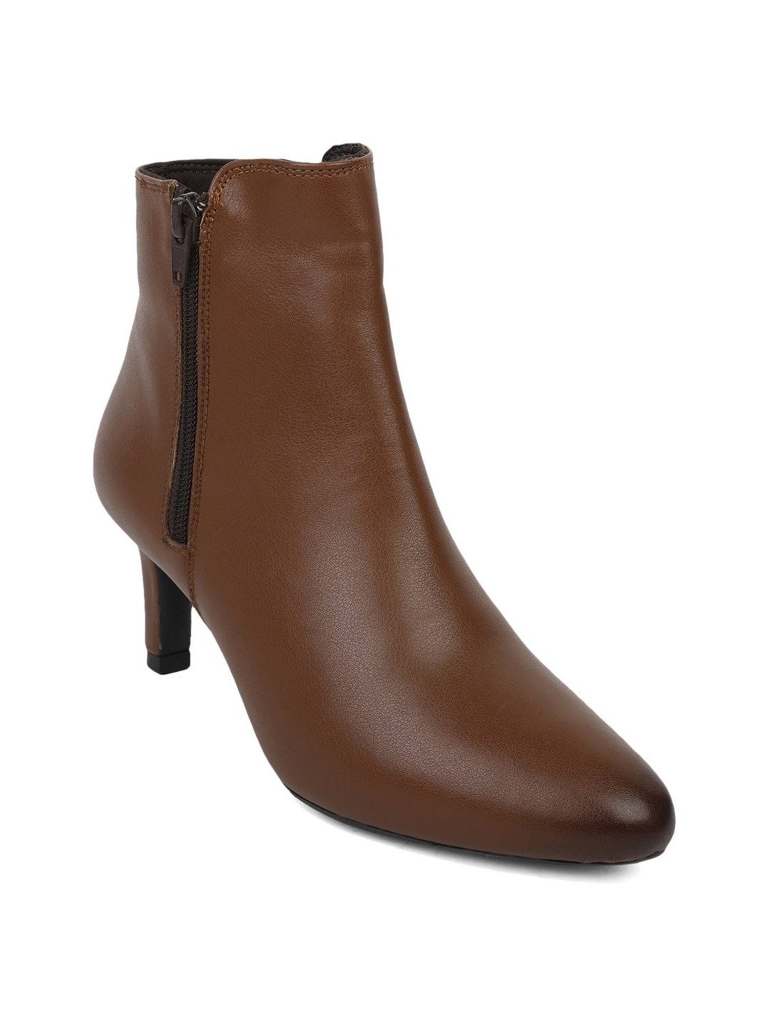 Elle Women's Brown Stiletto Booties