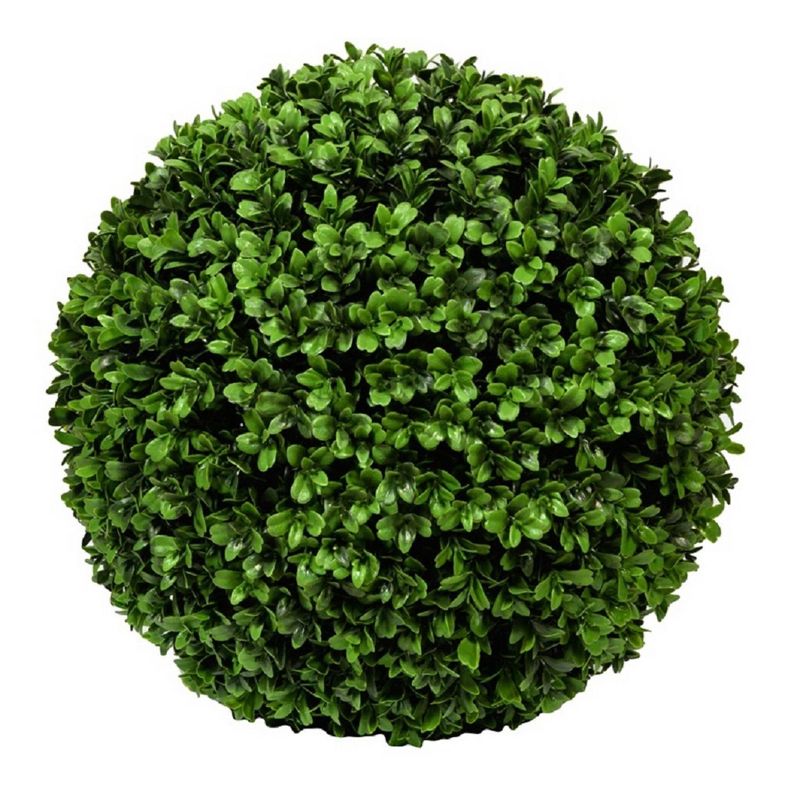 Boxwood Indoor/Outdoor Round Artificial Plant Green - Pottery Pots
