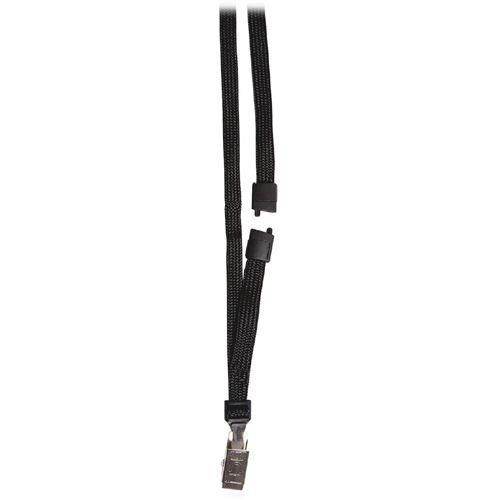 SICURIX Safety Breakaway Lanyard - 12 / Pack - 36" Length - Black - Nylon, Steel