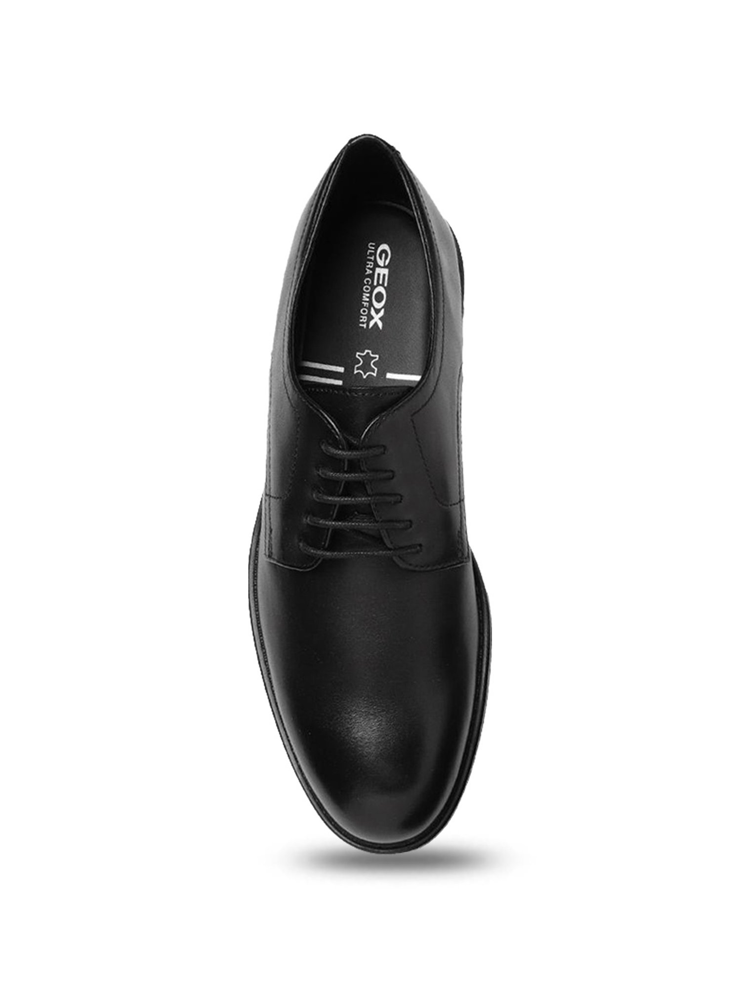 Geox Men's Walk Pleasure Black Derby Shoes