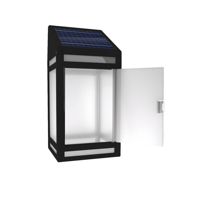 LED Solar Outdoor Wall Lantern with Frost Panel - Techko Kobot