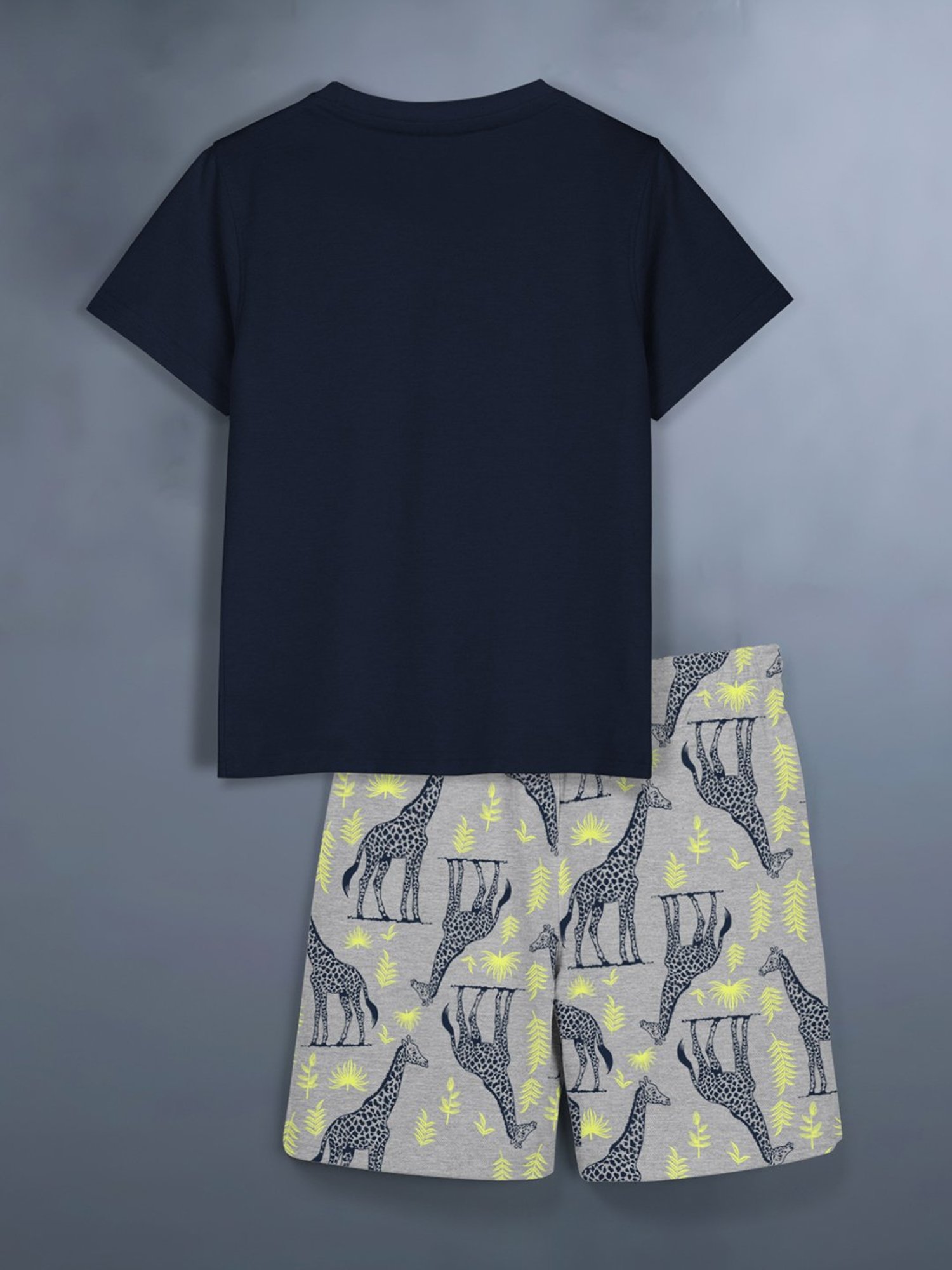 GJ baby Green & White Cotton Camouflage Full Sleeves T-Shirt Set