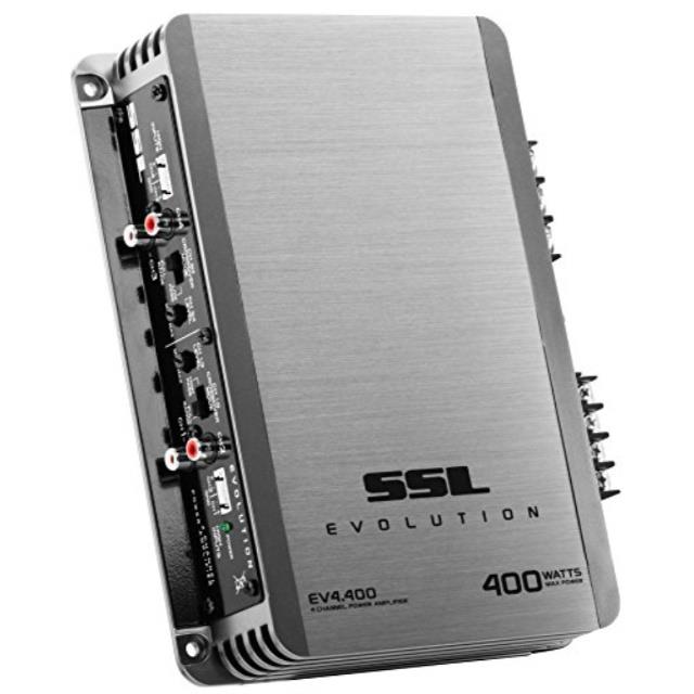 sound storm ev4.400 evolution 400 watt, 4 channel, 2 to 8 ohm stable class a/b, full range car amplifier