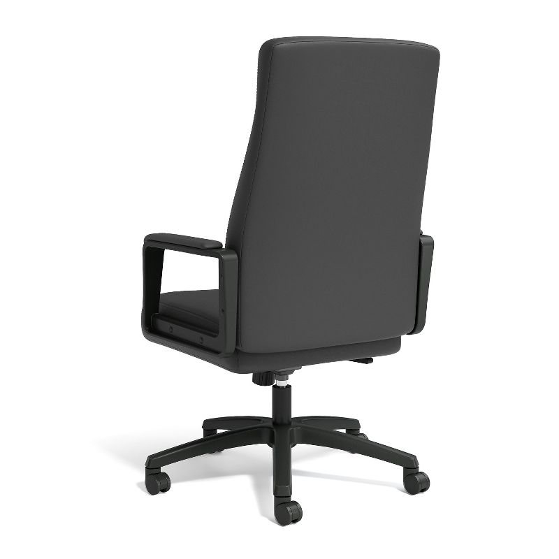 Union & Scale Prestige Bonded Leather Manager Chair, Black UN59408