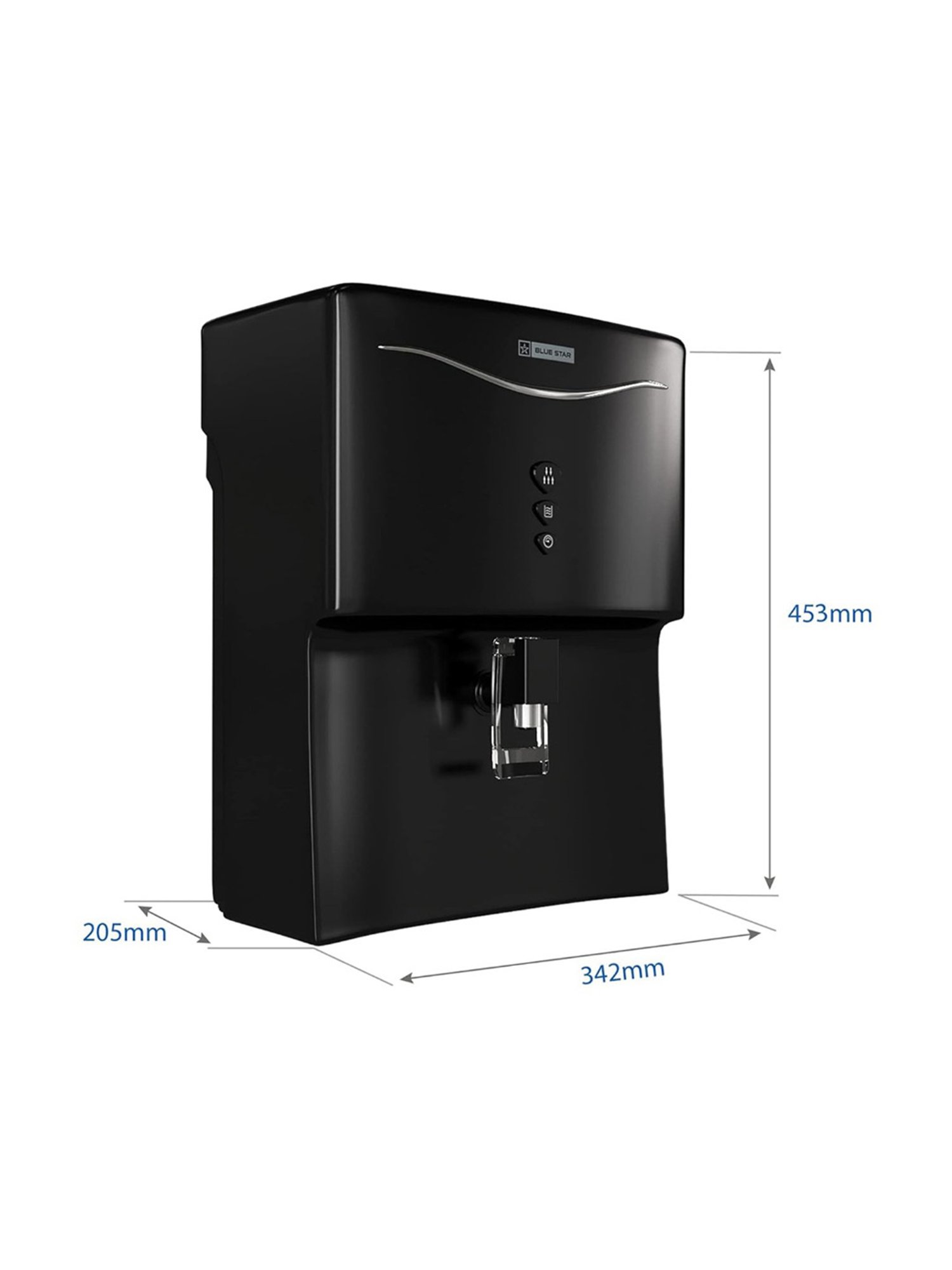 Blue Star Water Purifier 7L with  Double Layered UV+UF Technology & 6 Stage Purification (Black)