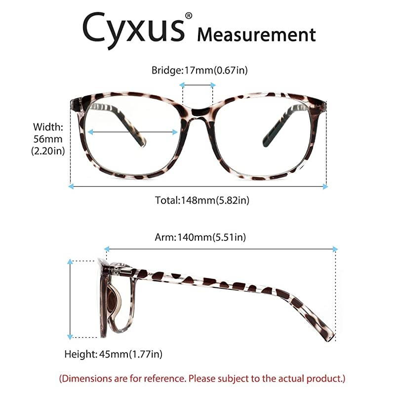 Blue Light Blocking Computer Glasses Retro Clear Lens Eyeglasses Frame