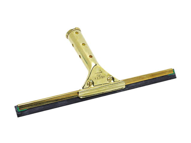 Unger GS300 Golden Clip Brass Squeegee Complete, 12" Wide