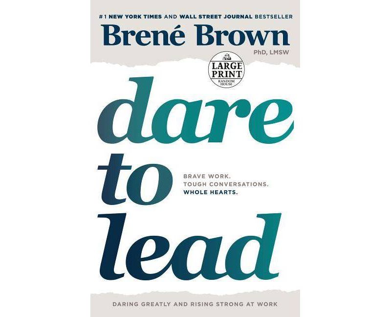 Dare to Lead - Large Print by  Bren'e Brown (Paperback)