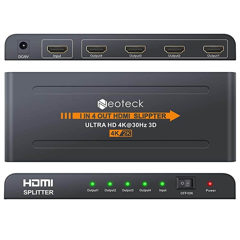 4K 30 Hz 1x4 HDMI Splitter 1 in 4 Out for HDTV Sky Box PS3 PS4 Blue-ray Player STB PC Projector
