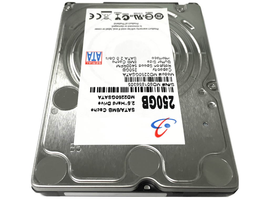 WL 250GB 8MB Cache 5400RPM SATA 3.0Gb/s 2.5" Internal Laptop Hard Drive w/1-Year Warranty