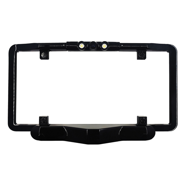 VTLBSD1 Ultra-Slim Full-Frame License Plate Backup Camera with Built-in Blind Spot Detection and LED Lights