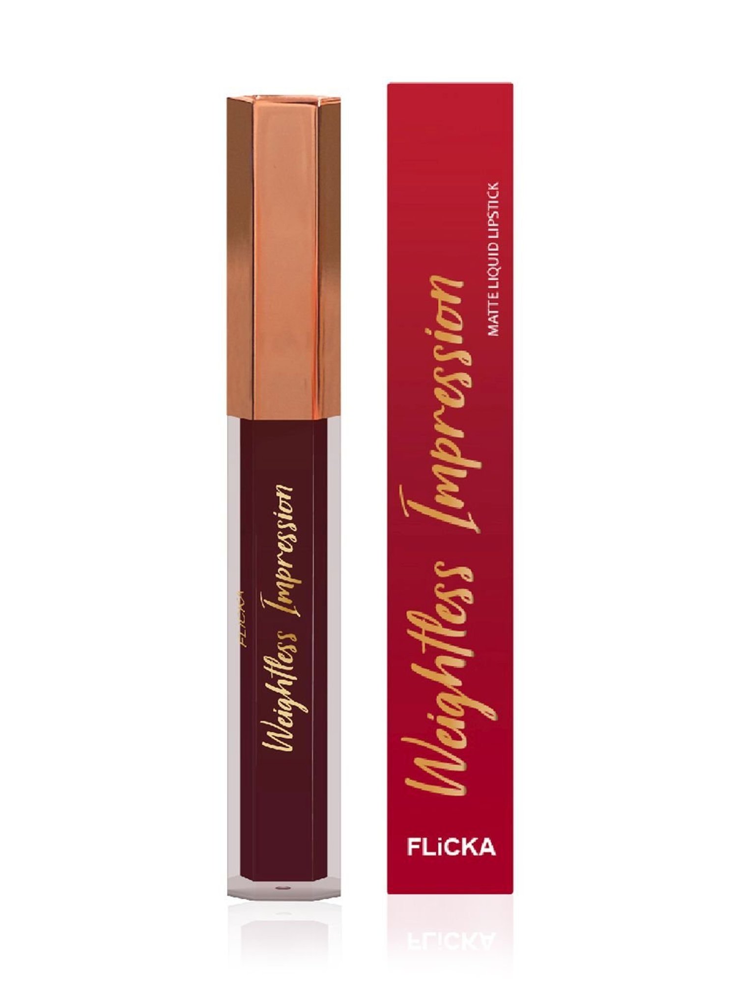 FLiCKA Weightless Impression Matte Liquid Lipstick 08 August - 6.1 ml