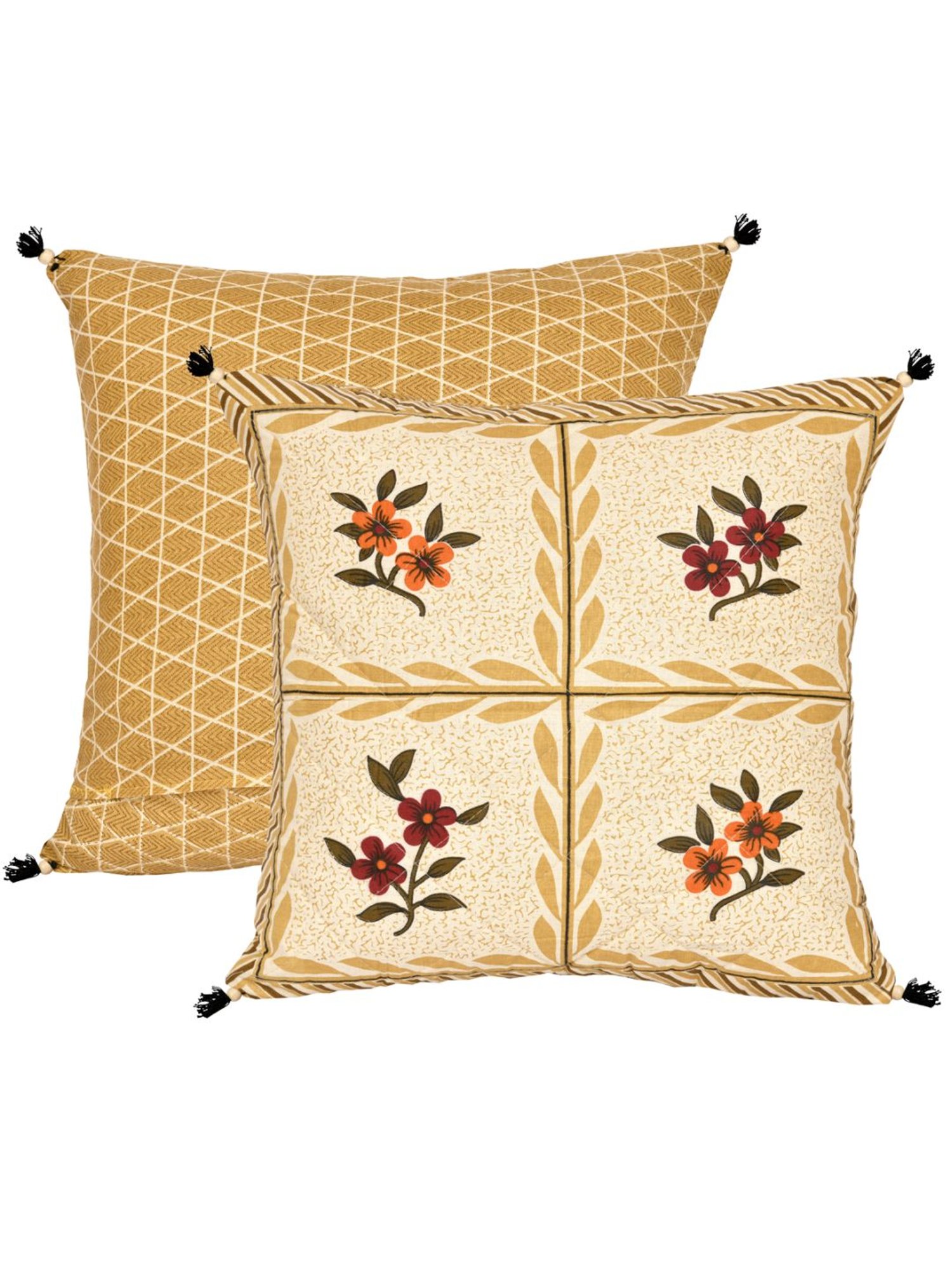 Living Roots Multicolor Cotton Cushion Covers - Set of 5