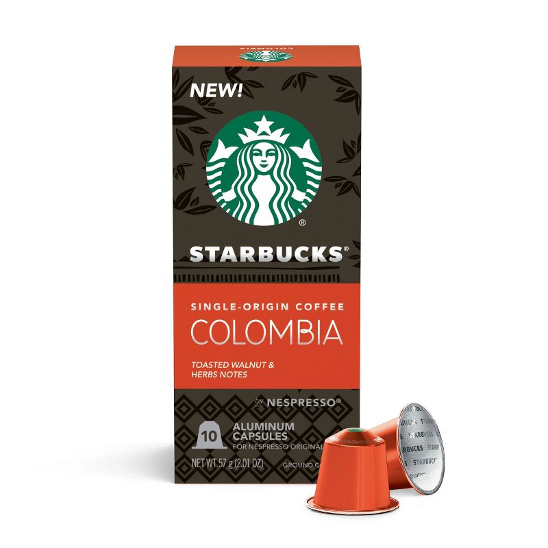 Starbucks Nespresso Colombian Espresso Roast Capsules - 10ct/2.01oz