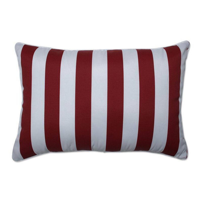 2pc Outdoor/Indoor Oversized Rectangular Throw Pillow Set Midland Americana Red - Pillow Perfect