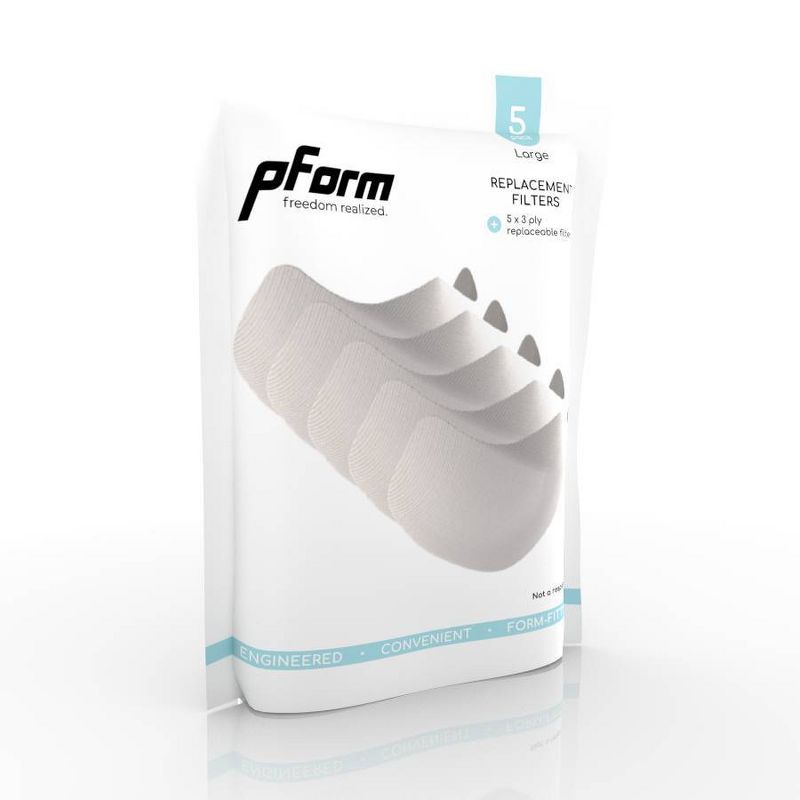 Pform Essential Face Mask Filter Refill - Large - 5pk