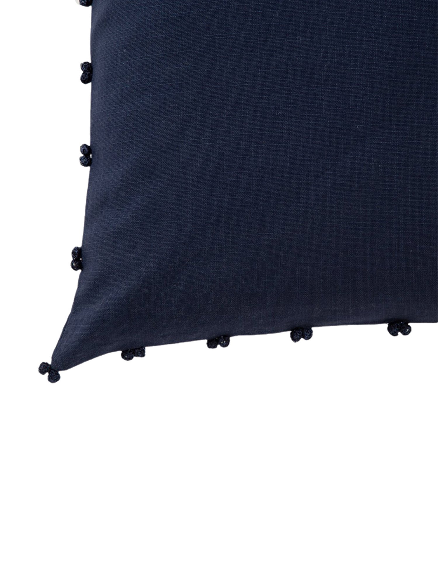 Home4U Dark Blue Cotton Cushion Cover