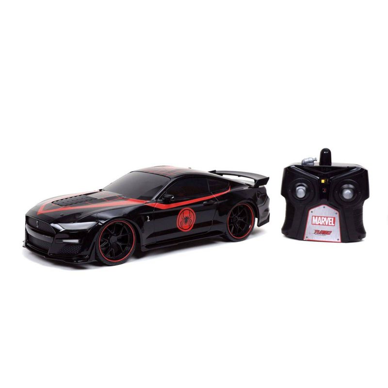 Jada Hollywood Rides R/C 2019 Ford Mustang Shelby GT500 - 1:16 Scale -Spider-Man