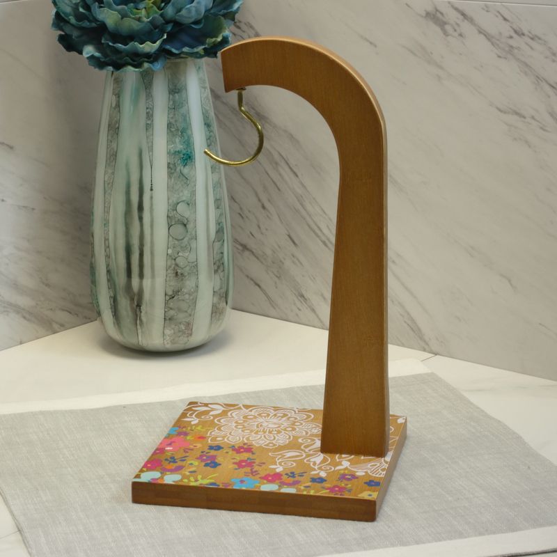 Spectrum Bloom Arched 2-Tier Steel Fruit Server - Satin Nickel