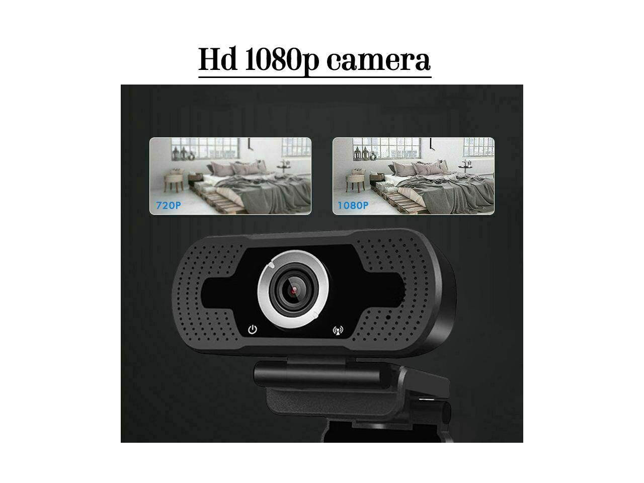 LIYIYANG HD Webcam 1920x1080P, Streaming Web Camera with Microphone,Webcam for Gaming Conferencing & Working, Laptop or Desktop Webcam, USB Computer Camera for Mac,YouTube, Skype OBS