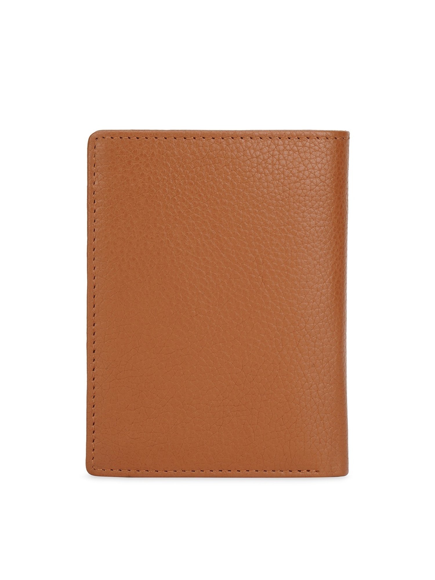 PERQUISITE Brown Casual Leather Bi-Fold Wallet for men