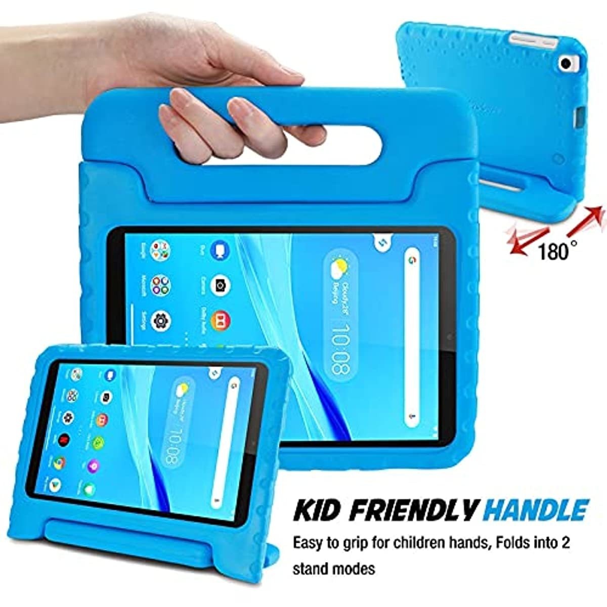 ProCase Kids Case for Lenovo Tab M8 HD/Smart Tab M8 / Tab M8 FHD 2019 Bundle with [2 Pack] ProCase Screen Protector for Lenovo Tab M8 HD/Smart Tab M8 / Tab M8 FHD 2019