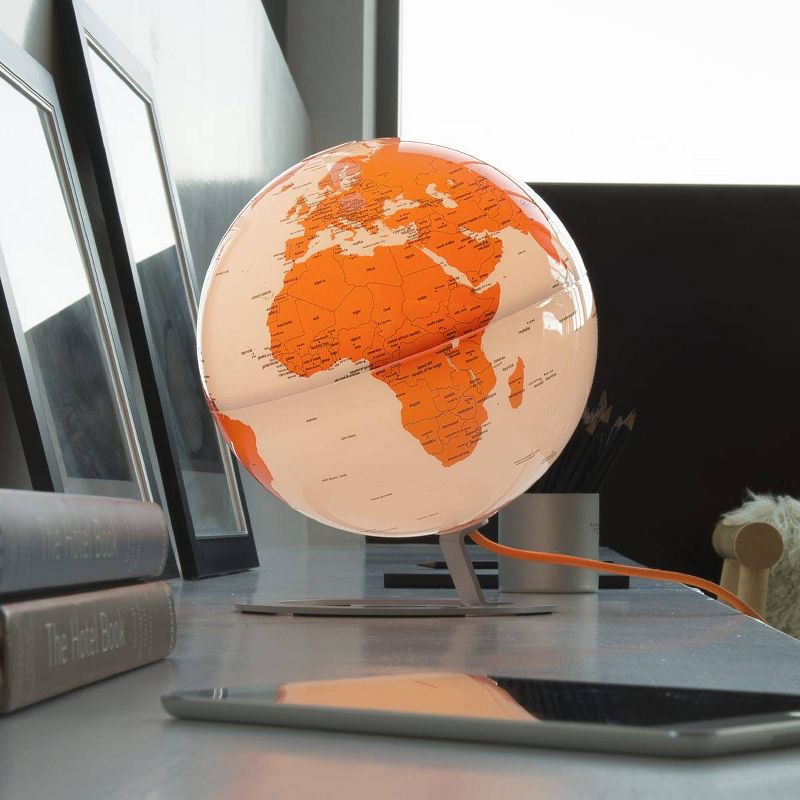 iGlobe Illuminated Designer Globe Light Orange - Waypoint Geographic