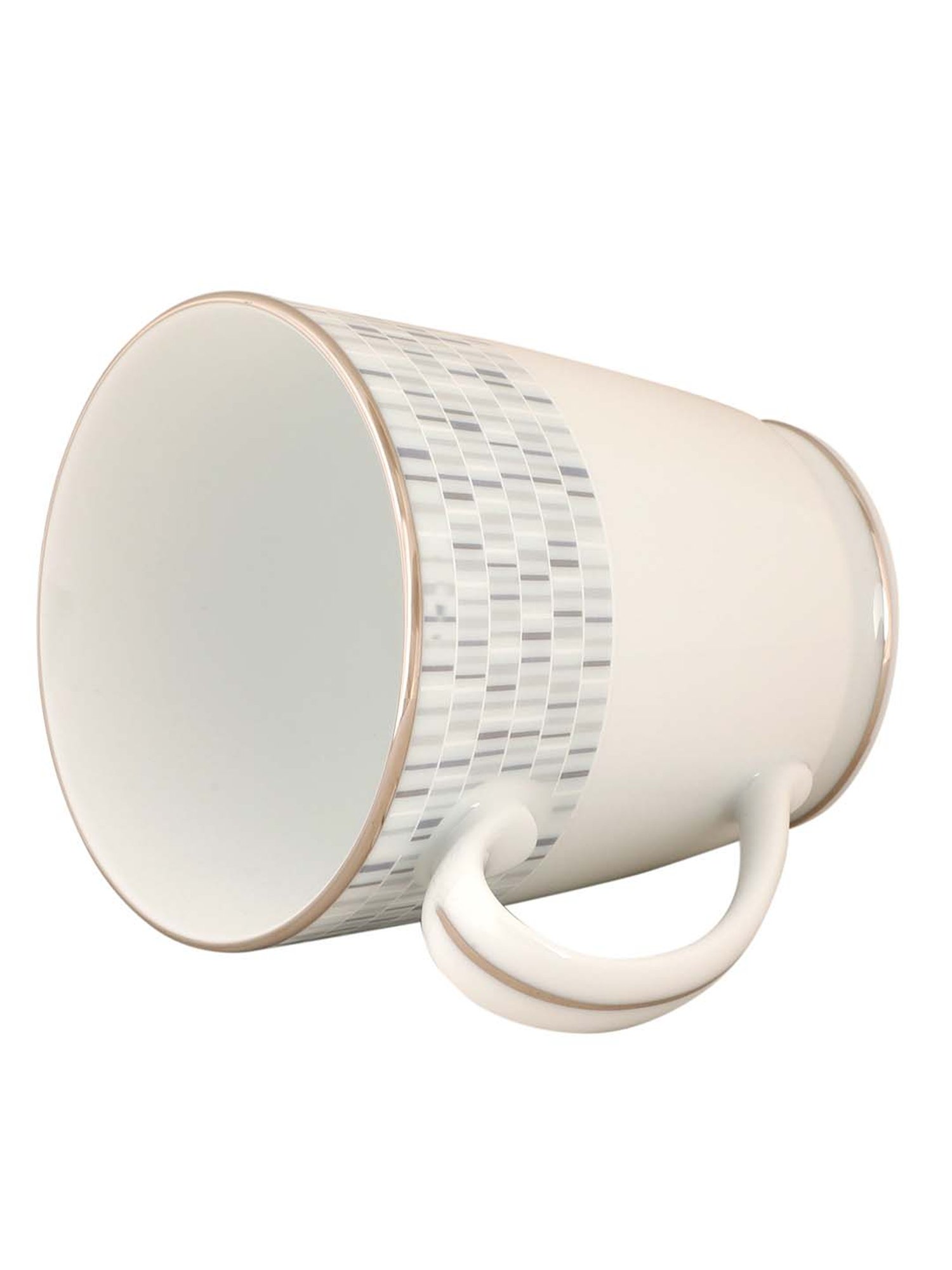 NORITAKE Hearth Off-White & Beige Porcelain VILLE DE PLATINE Milk Mug (0.37 L) - Set of 1