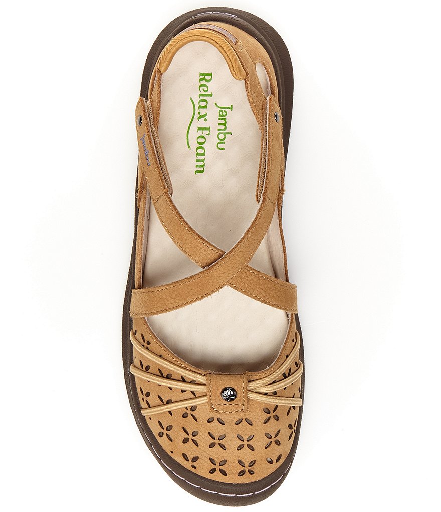 Jambu Pine Suede Cross Strap Mary Janes