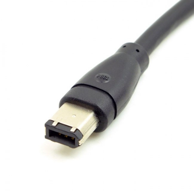 Jimier 9 PIN / 6 PIN BETA FireWire 800 - FireWire 400 9-6 Cable IEEE 1394B 1.8m Black FW-018 CA-018-1.8M