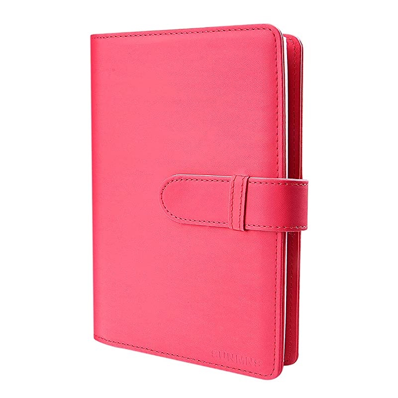 Wallet PU Leather Photo Album Compatible for Fujifilm Instax Wide 300 Camera Polaroid POP POP 20 Originals OneStep 2 OneStep+ Printer Film Pink