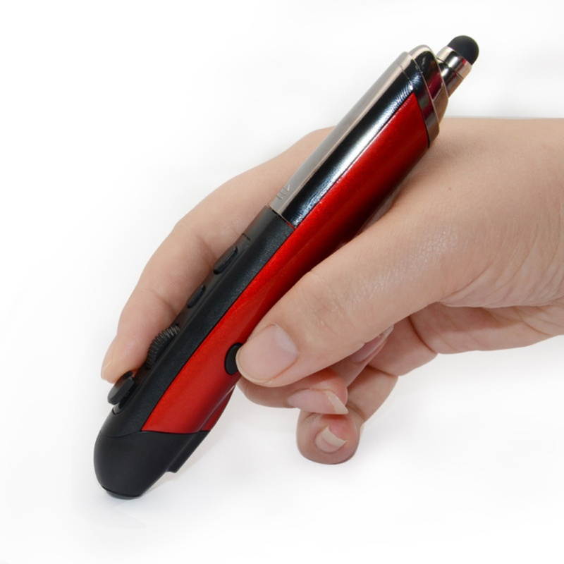 Portable 2.4GHz Laser PPT Presenter Remote Control Wireless Touch Pen Mouse