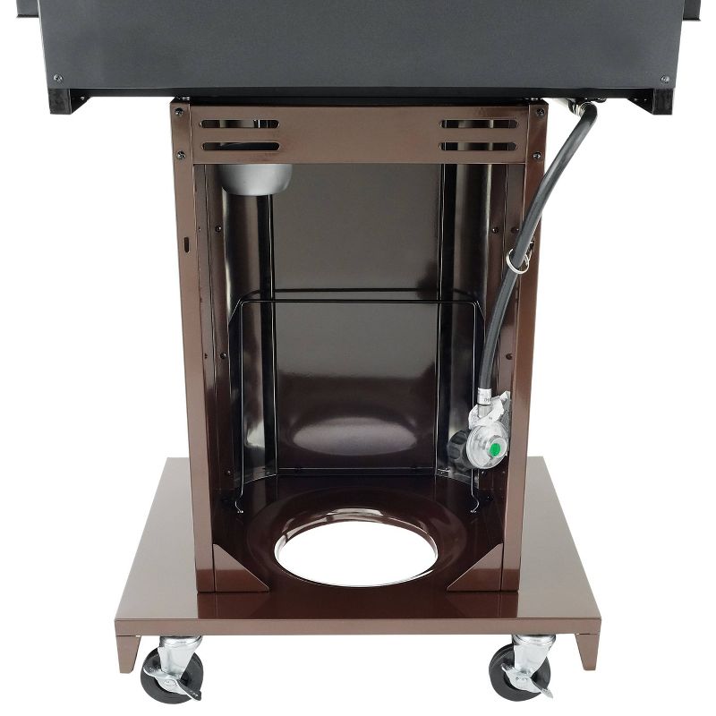 Kenmore 3-Burner Pedestal Grill with Foldable Side Shelves 4030400LD-MO Mocha