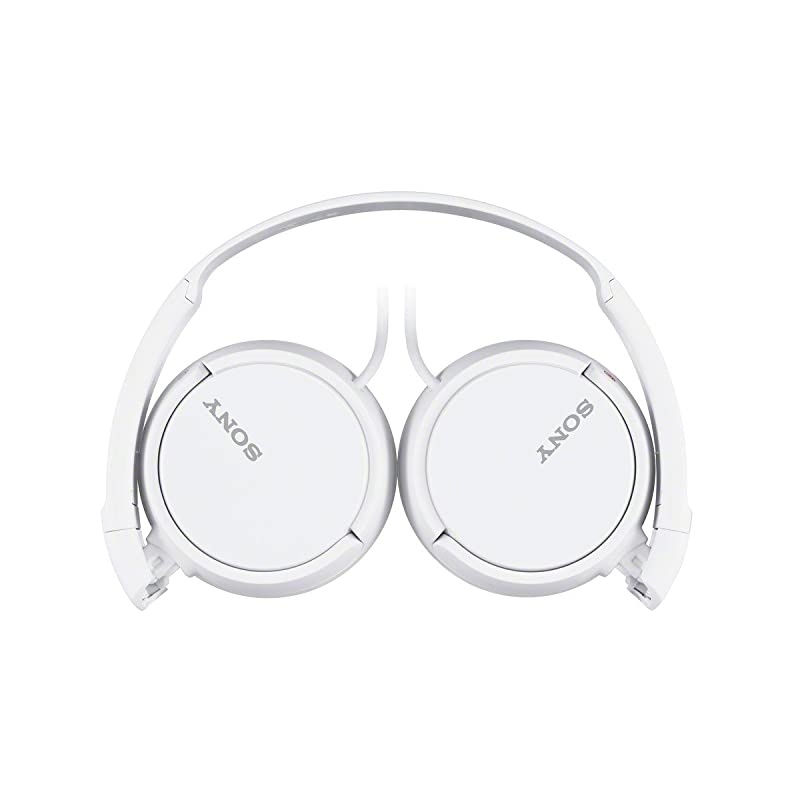ZX Series Wired On-Ear Headphones, White MDR-ZX110