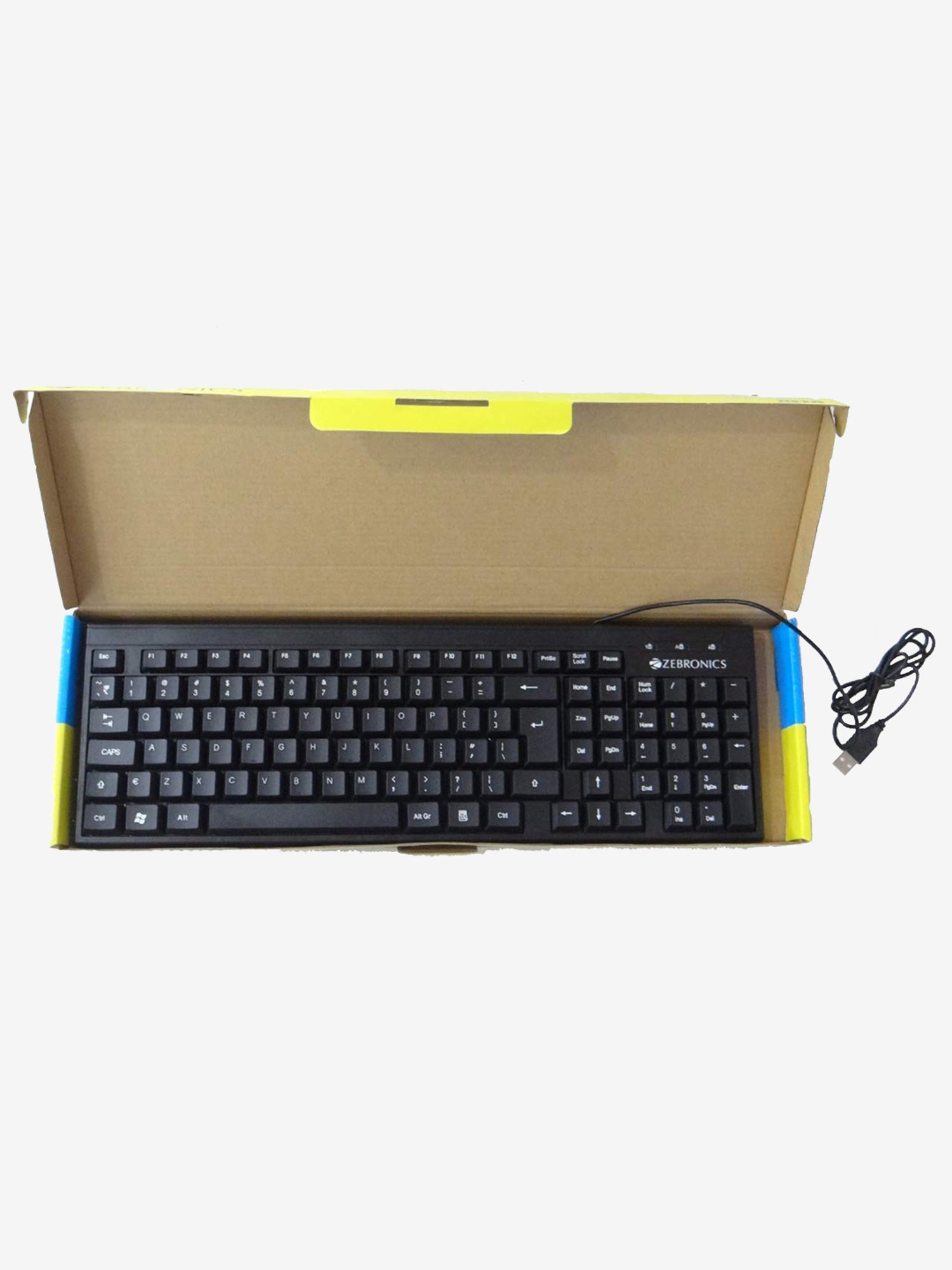 Zebronics Zeb-K35 Wired USB Keyboard (Black)